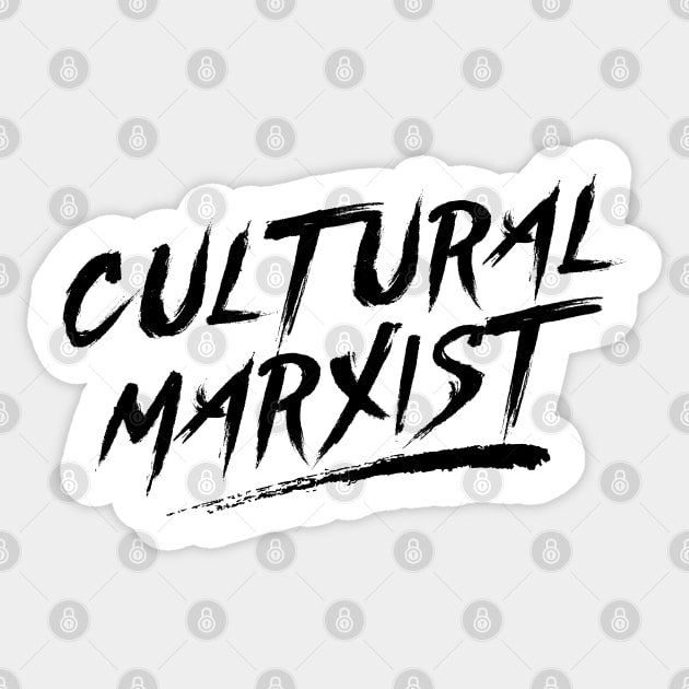 Cultural Marxist Sticker by LaBearDod